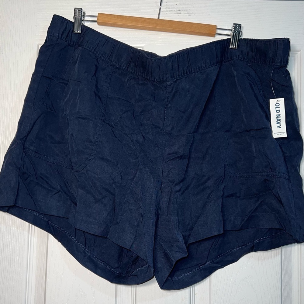 NWT Old Navy Blue Tencel Shorts Size 2X